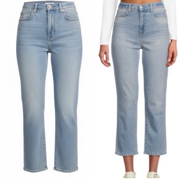 L'AGENCE Denim - L'AGENCE Alexia High Rise Crop Cigarette Jeans in Melrose Wash size: 28
